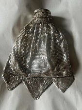 Vintage Whiting Davis Mesh Purse Flapper Beggar's Bag Expandable Gate Top