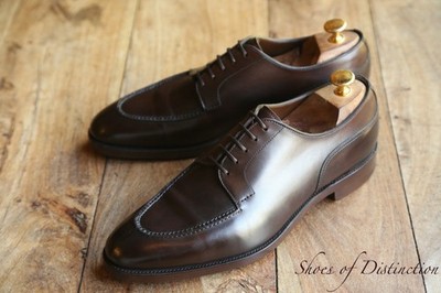 Edward Green Dover braune Leder Derby Schnürschuhe UK 8 D US 8,5 UVP 1.500 £
