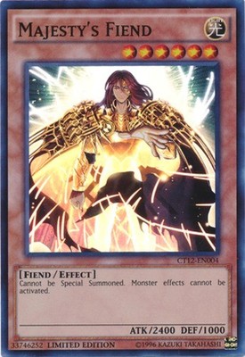 Majesty's Fiend - CT12-EN004 - Super Rare - Limited Edition - Lightly Played