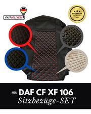 LKW Sitzbezüge passend für DAF CF XF 106 SET 1+1 Fahrer Beifahrer Truck Zubehör