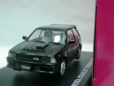 WOW EXTREMELY RARE Toyota Starlet Turbo-S EP71 RHD 1986 Black 1:43
