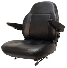Replacement Tractor Seat w/ Armrests John Deere Case IH Massey Ferguson Ect.