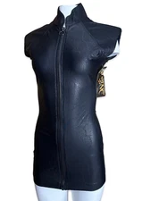 SHRINE GOTHIC SEXY VAMP BLACK Snake PUNK FUTURE APOCALYPTIC TUNIC MINI DRESS