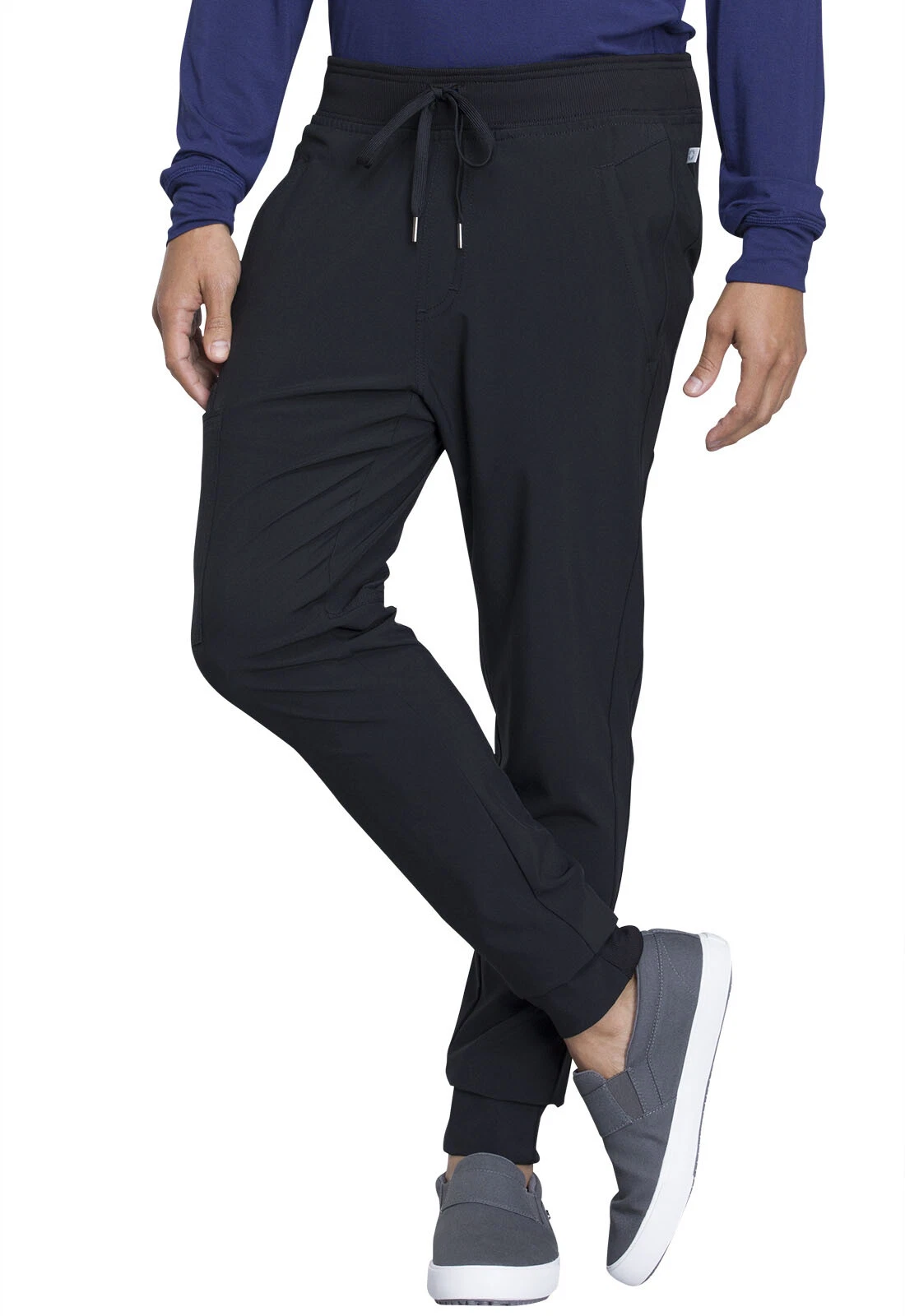 Cherokee Scrubs Men's Natural Rise Jogger Pant CK004A BAPS Black Free Shipping