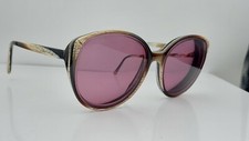 Vintage Guy Laroche Lisa Brown Round Hong Kong Sunglasses FRAMES ONLY