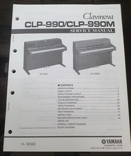 Yamaha Clavinova Clp-990 Service Manual & Parts - Digital Piano Repair