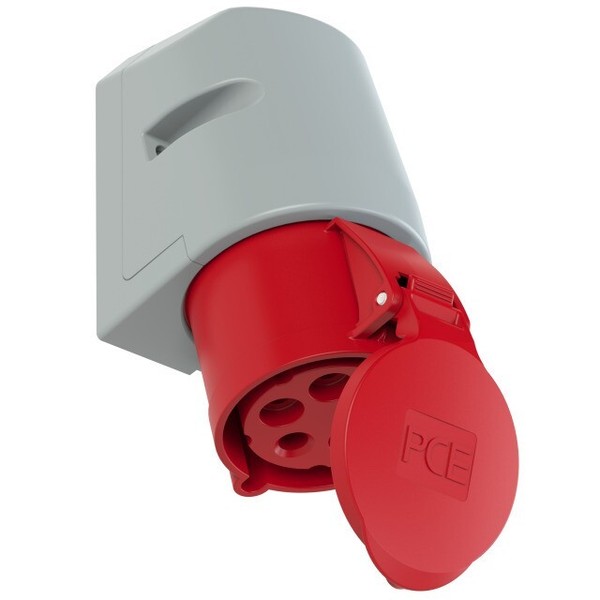 32A Cee Wand Steckdose IP44 5-Polig Schraublos Wanddose 5P Pce 125-6TT #283-image