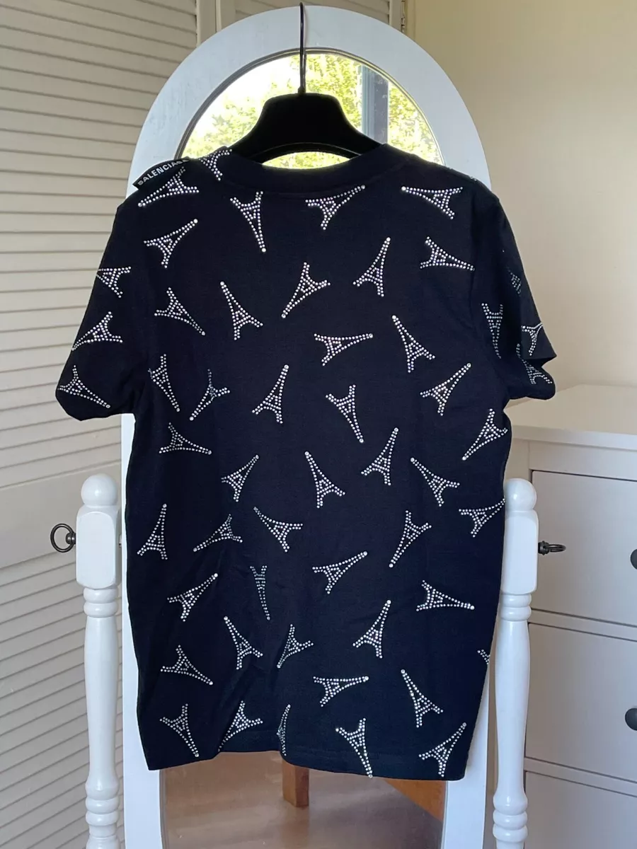 Never worn with tag Balenciaga Eiffel Tower pure Cotton T Shirt