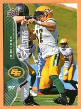 John Chick 2017 Upper Deck CFL all-star card Edmonton Eskimos  Utah State