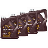 MotoröL Motor Mannol Energy Premium 5W-30 API SN 4 X 4 Liter FüR Mercedes Nissan
