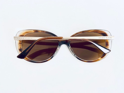 Anne Klein Honey Clear Tortoise Cats Eye Frame Glasses AK7039 56 16 135 - Picture 7 of 12