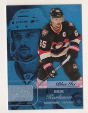 15-16 Fleer Showcase Erik Karlsson /99 BLUE ICE Flair Senators 2015