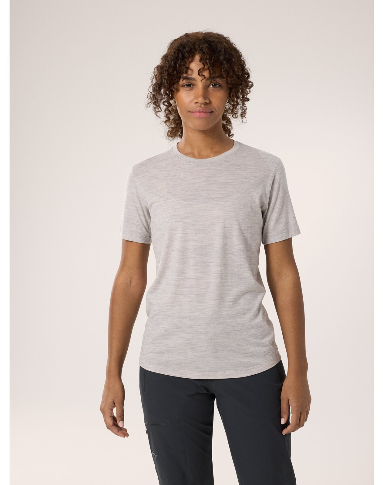 Arc'teryx Lana Camicia Girocollo Lana Merino SS Top Donna Grigio M