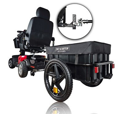#ad Cargo Trailer for Electric Mobility Scooter. Sturdy with Heavy Duty Large Tires $192.00