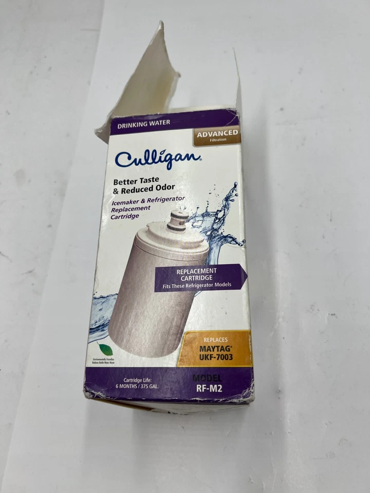 Filtro de agua refrigerador para máquina de hielo Culligan RF-M2 se adapta a Maytag UKF-7003 Foto 2 de 4