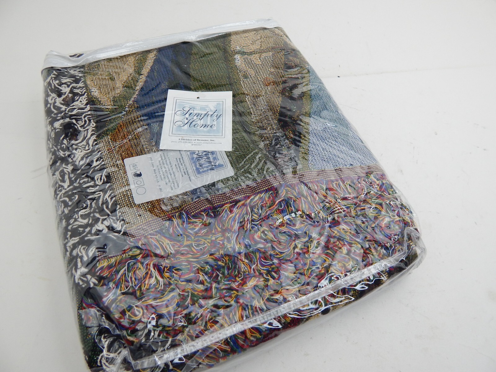 Vintage Simply Home Lake Conroe 60"x50" Throw Blanket NWT 2002 Life is Better at