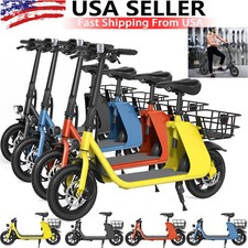 Sports Electric Scooter Adult with Seat Electric Moped Ebike E-Scooter 450W
