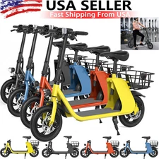 Sports Electric Scooter Adult with Seat Electric Moped Ebike E-Scooter 450W 