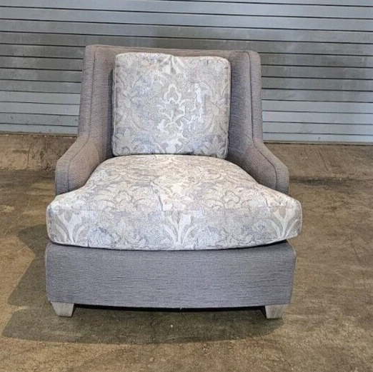 Par de sillones Club gris y azul de muebles de panadero a juego hechos en 2017 Foto 4 de 4