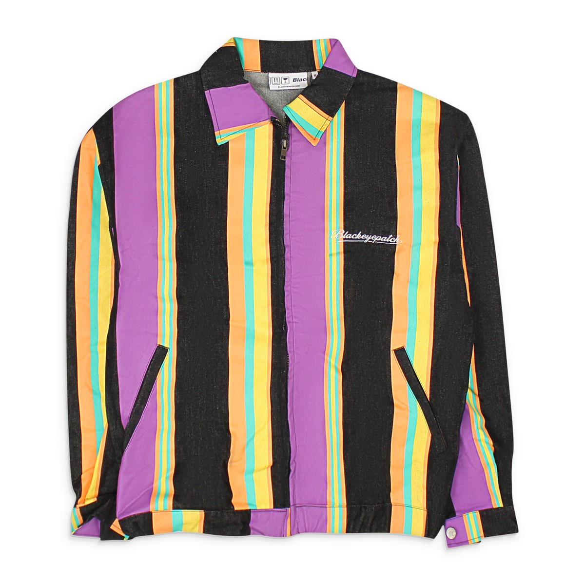 NWT BLACKEYEPATCH STRIPED MULTICOLOR DENIM JACKET SIZE XL $495 | eBay