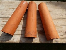 Tonröhre 3 Stück braunes Tonrohr 33,5 x 8,5 x 6,5cm Aquarium Nisthilfe Bruthöhle