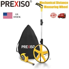 PREXISO Collapsible Distance Tape Measure Wheel 9999 Ft & Tape 16 Ft/5M w/Bag