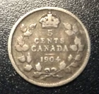 1904 Canada 5 Cents Silver — photo from another recent sale