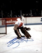 Mike Liut Signed St Louis Blues Canada Cup 8x10 Photo JSA COA