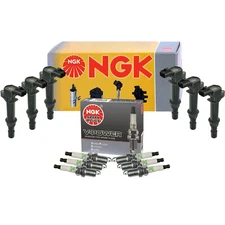 NGK 6 Ignition Coils & 6 VPower Spark Plugs Kit For Dodge Jeep Mitsubishi 3.7 V6