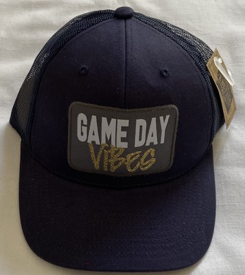 NWT Kbethos GAME DAY VIBES Black Mesh Snapback Trucker Hat Cap - NEW