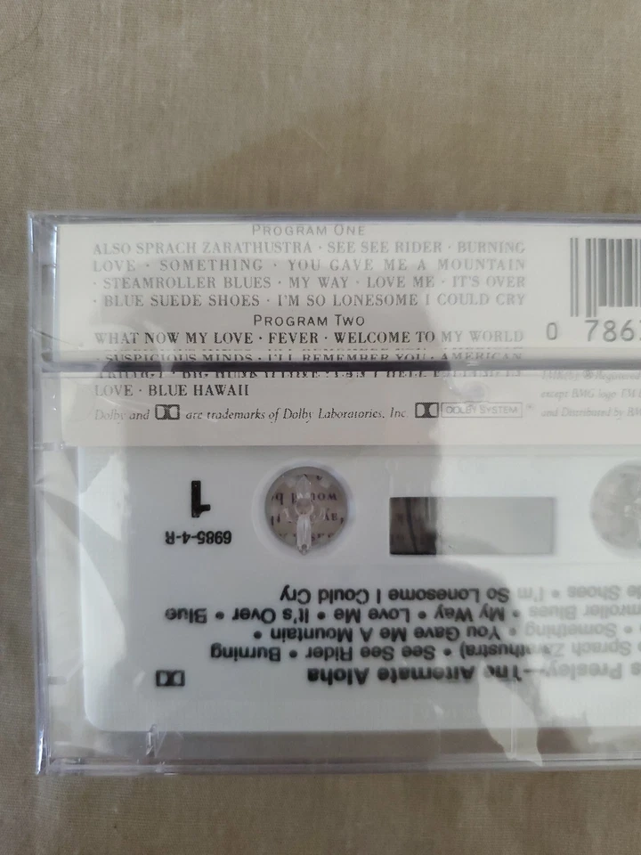 BRAND NEW Elvis Presely The Alternate Aloha Recorded Live Jan 12, 1973 CASSETTE Foto 3 de 3