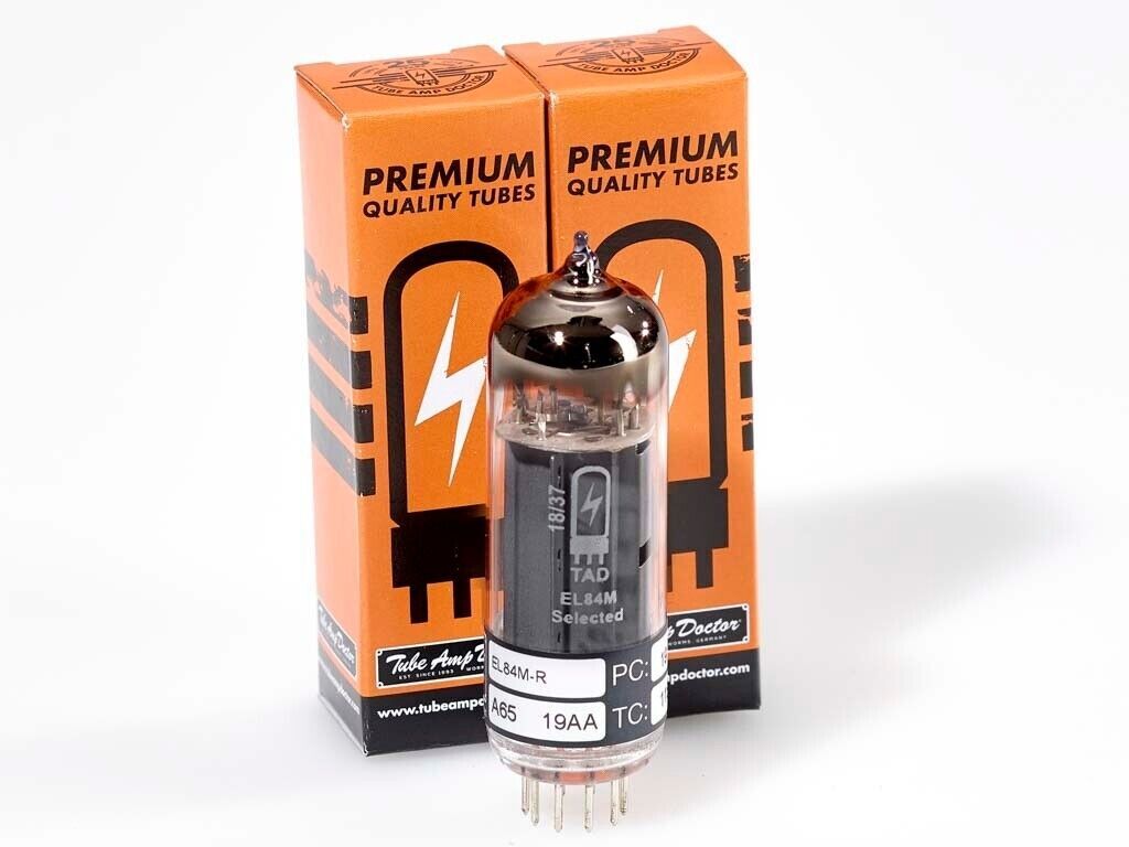 TAD EL84M COPPIA ABBINATA PREMIUM EL84 6BQ5 10000 ORE DI UTILIZZO! TUBI A...