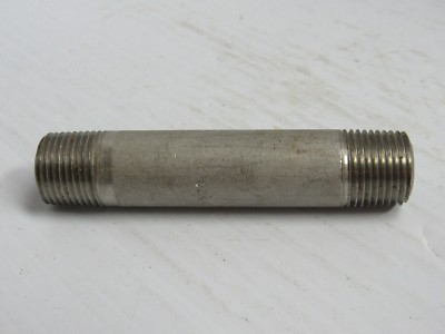  NO NAME 316 S/S STAINLESS STEEL PIPE NIPPLE SCH 80 1/2''NPT 4''L THREADED