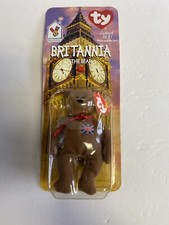 Britannia The Bear-1997 McDonalds Ty Beanie Baby with RARE errors. In box New  