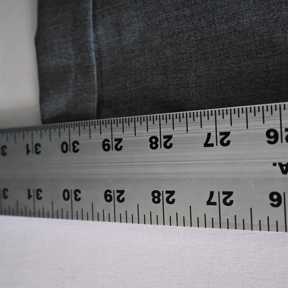 Pantalones de vestir Nautica 34x32 gris 100 % lana franela plisados con puños para hombre Foto 4 de 4