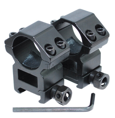 1 Pair Scope Rings 1''(25mm) for Picatinny/Weaver Mount - HIGH Profile