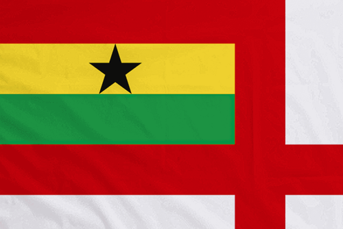 Ghana Naval Ensign Flag with Eyelets - Handmade in the UK - Picture 3 of 8