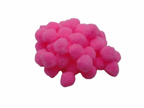 25mm Craft Pom Poms - 2.5cm Fluffy Art Card Making Single or Assorted Colours UK - Picture 7 of 13
