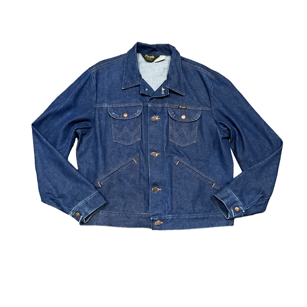 70s wrangler cheap denim jacket