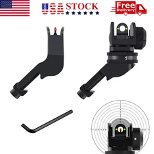 Fiber Optics 45 Degree Front Rear Offset Rapid Transition BUIS Backup Iron Sight