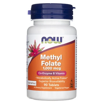 Now Foods Metilfolato 1000 mcg, 90 compresse