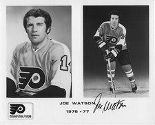 Joe Watson Autographed Signed 8x10 RARE NHL Flyers Press Photo - w/COA