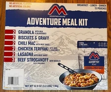 Emergency Meal Kit Adventure Survival Food Mountain House 13-Pouch Assortment