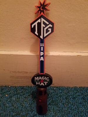 Magic Hat ''TFG'' Rock Solid IPA Tap Handle Marker Brewing Co. 14''