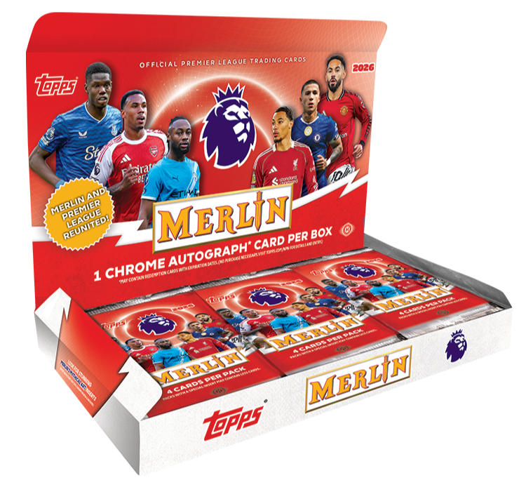 2026 TOPPS MERLIN ENGLISH PREMIER LEAGUE HOBBY BOX (1 AUTO) EPL