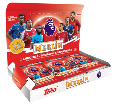 2026 TOPPS MERLIN ENGLISH PREMIER LEAGUE HOBBY BOX (1 AUTO) EPL