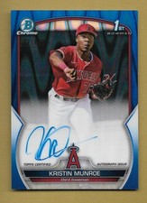 KRISTIN MUNROE 2023 TOPPS BOWMAN CHROME 1ST REFRACTOR SP ROOKIE RC CARD #'D /150