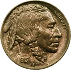 1913 Buffalo Nickel Color Toned 5 Cents 5C Ungraded TYPE 1 AU++ US Coin B11