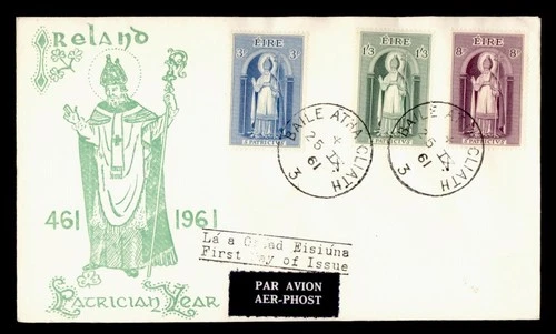 DR WHO 1961 IRELAND FDC MARIAN YEAR COMBO 1.30 M76522