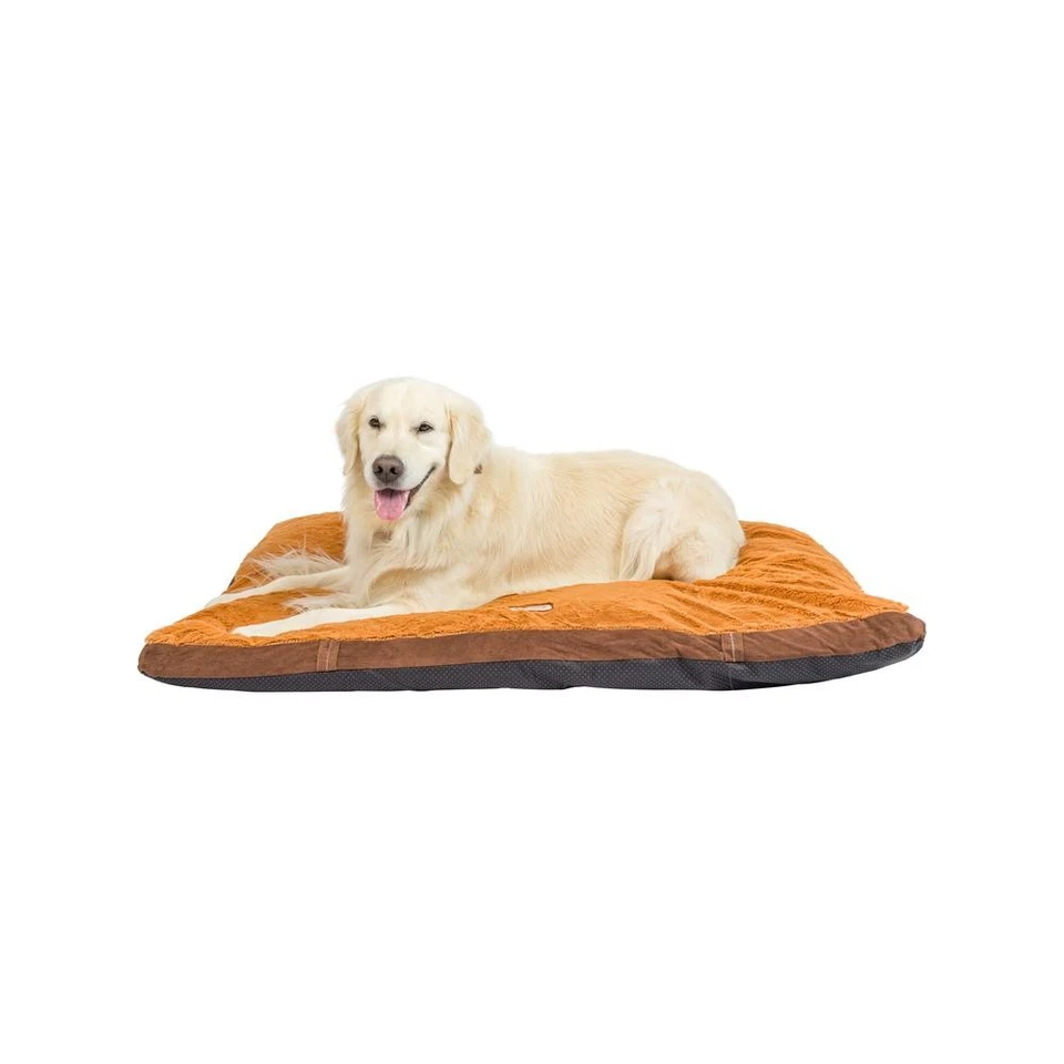 Extra Large Pet Bed Mat With Poly Fill Cushion In Mocha & Earth Brown - Image 4 of 4